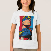 Gelukkig 4 juli kinder T-shirt – Amerikaanse vlag (Voorkant)