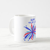 Gelukkig 4 juli koffiemok (Voorkant links)