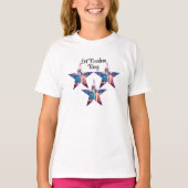 Gelukkig 4 juli "Laat Vrijheid Klinken" T-shirt (Voorkant)
