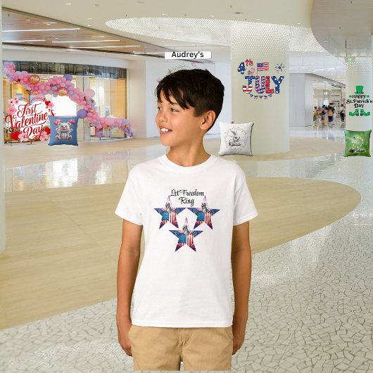 Gelukkig 4 juli "Laat Vrijheid Klinken" T-Shirt