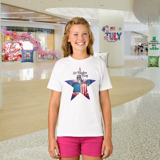 Gelukkig 4 juli "Laat Vrijheid Klinken" T-Shirt