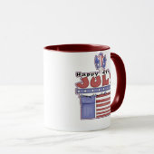 Gelukkig 4 juli - Mok (Voorkant rechts)