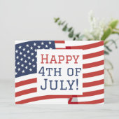 Gelukkig 4 juli Onafhankelijkheidsdag feest Kaart (Staand voorkant)