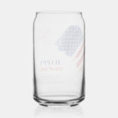 Gelukkig 4 juli Onafhankelijkheidsdag USA Party Blikvorm Glas (Achterkant)