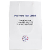 Gelukkig 4 juli | Onroerend goed Business Sparkle Medium Cadeauzakje (Achterkant)