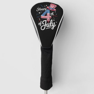 Gelukkig 4 juli Patriottische Amerikaanse Vlag VS Golfheadcover