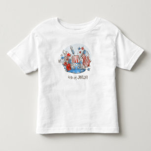 Gelukkig 4 juli peuter T-shirt