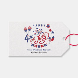 Gelukkig 4 juli | Realtor Pop op prijs Cadeaulabel