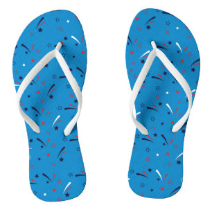 Gelukkig 4 juli sterren tie-dye patroon feest teenslippers