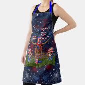 Gelukkig 4 juli Texas LongHorn Style! Schort (Insitu)