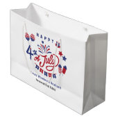 Gelukkig 4 juli USA | Onroerend goed Bedankt Groot Cadeauzakje (Voorkant Gekanteld)