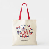 Gelukkig 4 juli USA | Real Estate promotioneel Tote Bag (Achterkant)