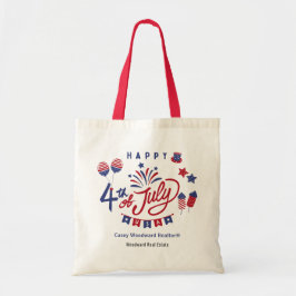 Gelukkig 4 juli USA | Real Estate promotioneel Tote Bag