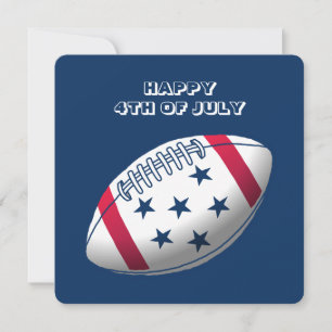 Gelukkig 4 juli voetbal feestdagenkaart