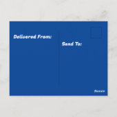 Gelukkig 4 juli vrijheidsbeeld briefkaart (Achterkant)