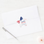 Gelukkig 4 juli VS Independence Day Business Ster Sticker (Envelop)