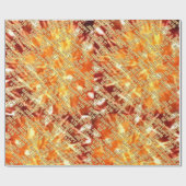 Gelukkig 4 juli vuurwerk glanzend inpakpapier (Vlak)