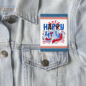 Gelukkig 4 juli Vuurwerk USA-63261 Button (Insitu)