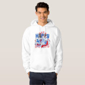 Gelukkig 4 juli Vuurwerk USA-63261 Hoodie (Voorkant volledig)