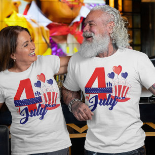 Gelukkig 4th Juli met Pet, Ballonnen T-shirt
