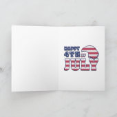 Gelukkig 4th van juli Cat Feestdagen Kaart (Binnen)