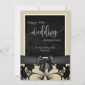 Gelukkig 50-jarig huwelijksjubileum  kaart (Voorkant)