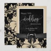 Gelukkig 50-jarig huwelijksjubileum  kaart (Voorkant / Achterkant)