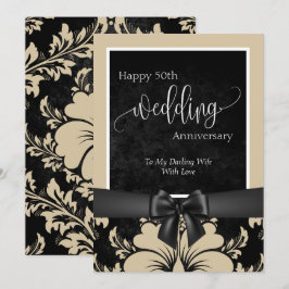 Gelukkig 50-jarig huwelijksjubileum  kaart