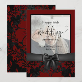 Gelukkig 50-jarig huwelijksjubileum traditionele f kaart