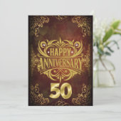 Gelukkig 50-jarig jubileum (Staand voorkant)