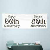 Gelukkig 50-jarig jubileum 4x12 vinyl banner (Beurs)