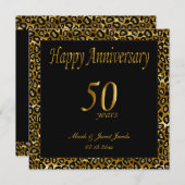 Gelukkig 50-jarig jubileum kaart (Voorkant / Achterkant)