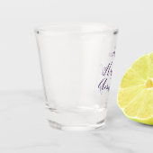 Gelukkig 50-jarig jubileum paarse naam jaar eenvou shot glas (Links)