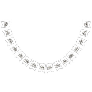 Gelukkig 50-jarig jubileum Vlaggenlijn Banner