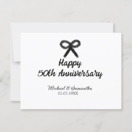 Gelukkig 50-jarig jubileum voeg naam koppel datum  briefkaart