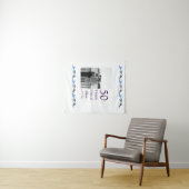 Gelukkig 50-jarig jubileum voeg naam koppel datum wandkleed (In Situ (horizontaal))