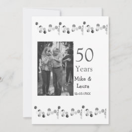 Gelukkig 50-jarig jubileum voeg naam van het paar  kaart