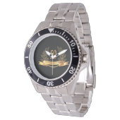 Gelukkig 50thWedding Anniversary Roestvrij stalen  Horloge (Gekanteld)