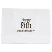 Gelukkig 5-jarig jubileum grote cadeautas (Achterkant)