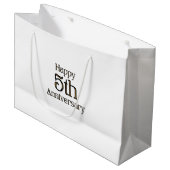 Gelukkig 5-jarig jubileum grote cadeautas (Voorkant Gekanteld)