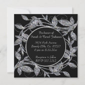 Gelukkig 60-jarig jubileum Diamanten Metallic Blad Kaart (Achterkant)