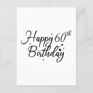 Gelukkig 60e verjaardag cake topper 60 jaar oud Bd Briefkaart