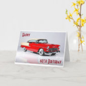 GELUKKIG "60th" VERJAARDAG VAN EEN KLASSIEK MAN Kaart (Gele Bloem)