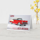 GELUKKIG "65th" VERJAARDAG VAN EEN KLASSIEK MAN Kaart (Gele Bloem)