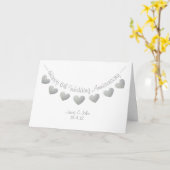 Gelukkig 6-jarig huwelijksjubileum IJzeren harten Kaart (Gele Bloem)