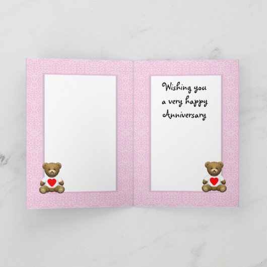 Gelukkig 6-jarig jubileum, aanpasbaar kaart (Binnen)