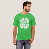 Gelukkig 6e Grade Leraar Funny St Patrick's Day T-shirt (Voorkant volledig)