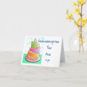 GELUKKIG **7e** VERJAARDAG **KLEINDOCHTER** Kaart (Gele Bloem)