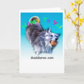 Gelukkig aan Ya! Wenskaart Kaart (Gele Bloem)