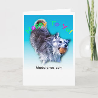 Gelukkig aan Ya! Wenskaart Kaart